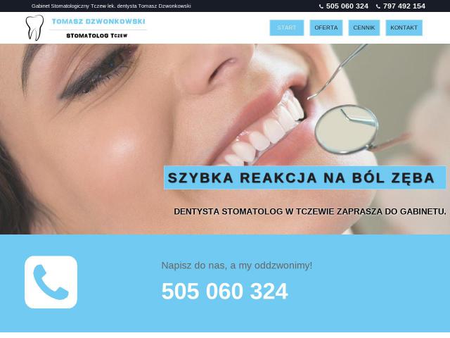 Indywidualna Praktyka Lekarska lekarz dentysta Tomasz Dzwonkowski