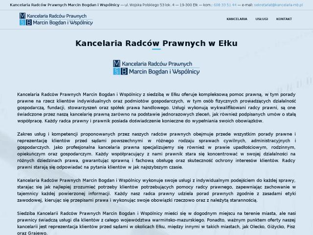 Kancelaria Radców Prawnych Marcin Bogdan i Wspólnicy